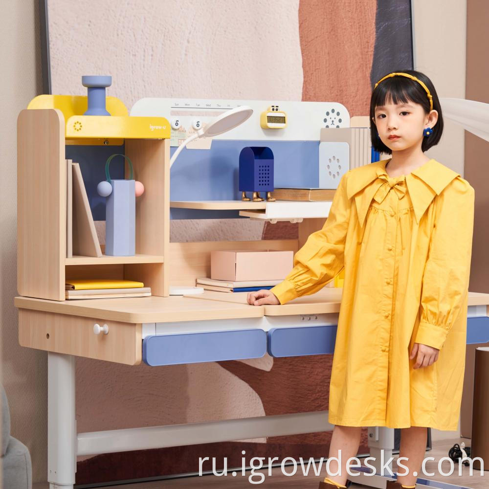 Wood Study Desk and Chair